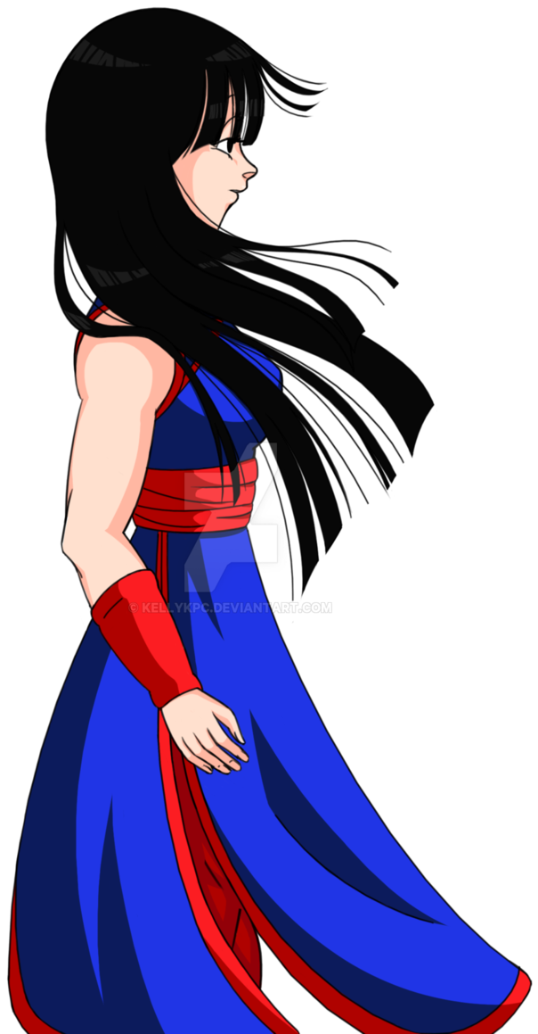 Milk Vegeta And Bulma, Dbz, Goku And Chichi, Son Goku, - Chi Chi With Her Hair Down (690x1158), Png Download