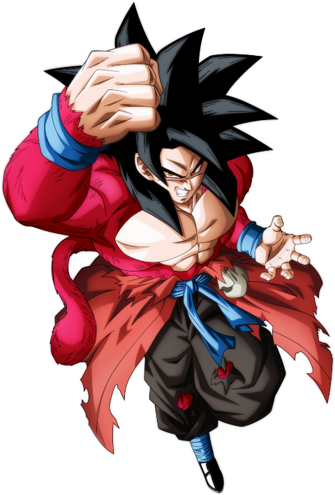 Dragon Ball Heroes Goku Ssj4 (480x709), Png Download