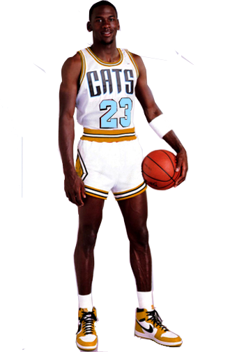 Why Does It Seem Like Most Black Athletes Don't Marry - Michael Jordan Wearing 1s (330x505), Png Download