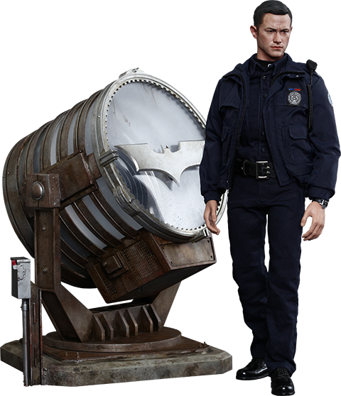Dc Comics Collectible Set John Blake With Bat-signal - Hot Toys Batman 1:6 John Blake (480x558), Png Download