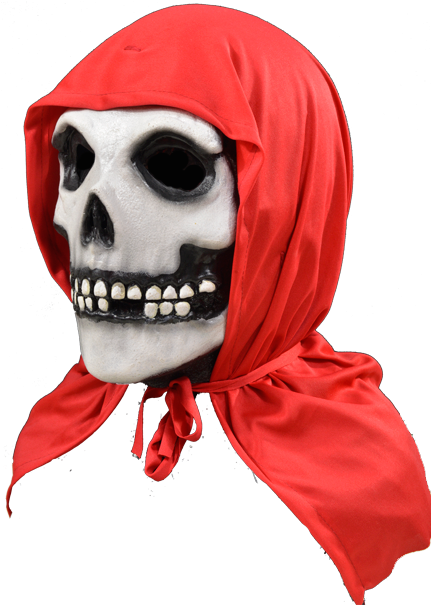 Email A Friend - Misfits The Fiend (red Hood) Full Head Adult Costume (436x639), Png Download