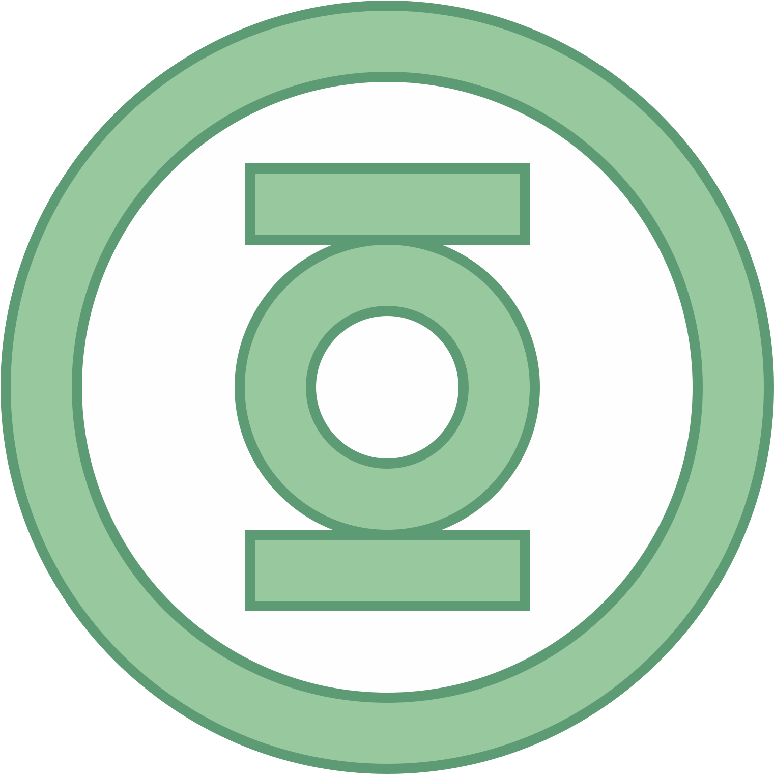 Green Lantern Icon - Peter Blake The First Real (1600x1600), Png Download