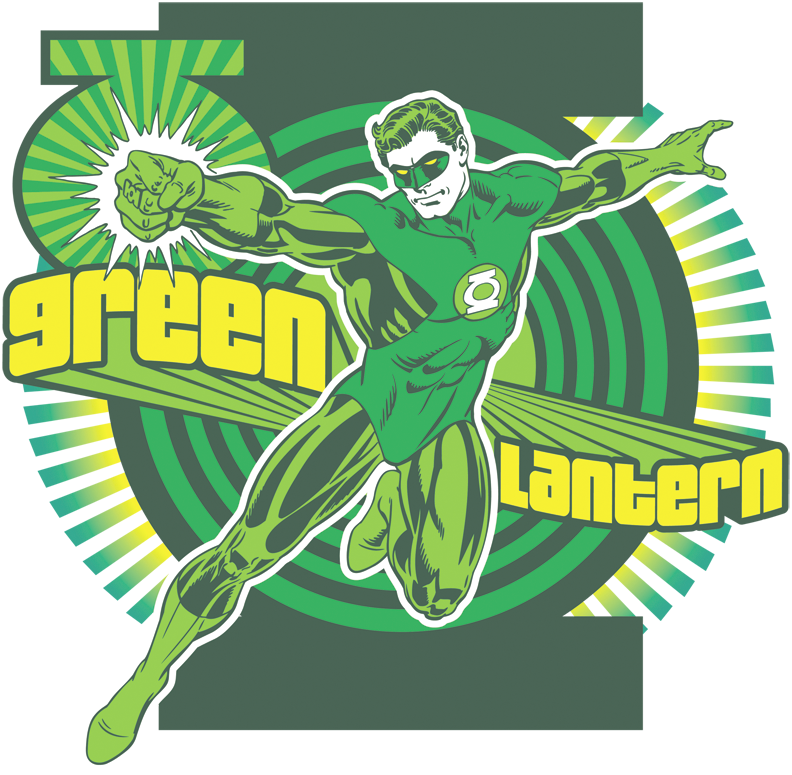 Dc Comics Green Lantern Kid's T-shirt - Kids T-shirt: Juvenile: Green Lantern - Green Lantern, (792x775), Png Download