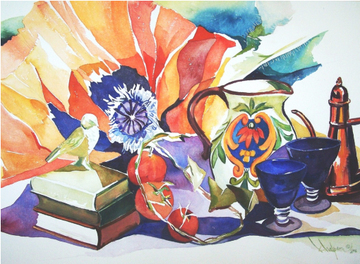 In This Painting I Am Using The Poppy Image, Representative - Bouquet (510x375), Png Download