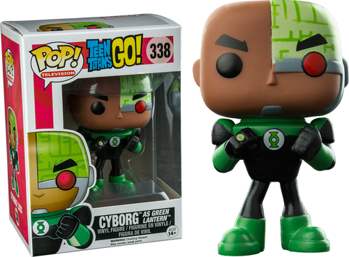 Cyborg As Green Lantern Us Exclusive Pop Television - Pop Figure Teen Titans (500x368), Png Download