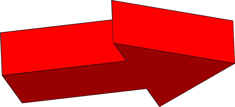 Arrow Red - Moving Red Arrow Png (958x438), Png Download