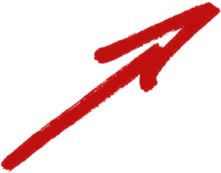Red Marker Arrow Png (442x347), Png Download