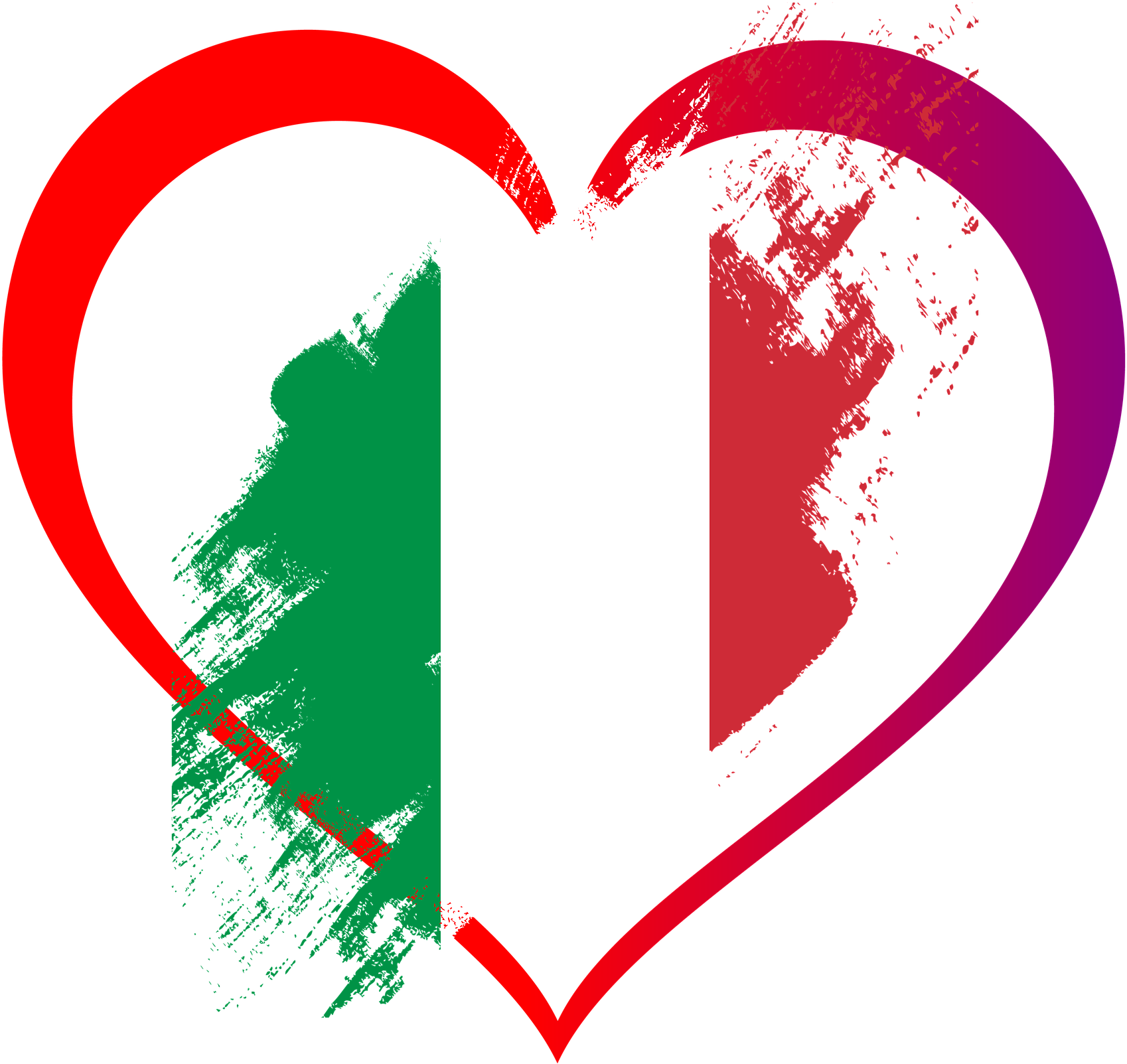 Made In Italy Png File - East Urban Home 'heart Italy' Graphic Art Print (1920x1920), Png Download