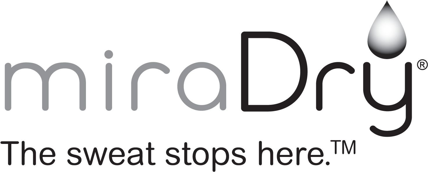 For Those Tired Of Excessive Underarm Sweat, There - Miradry Logo (1735x804), Png Download