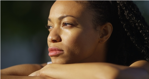 Young Black Women Fac - Human (1100x384), Png Download