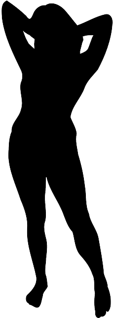 Girl, Black, Female, Silhouette, Woman - Woman Silhouette Public Domain (320x640), Png Download