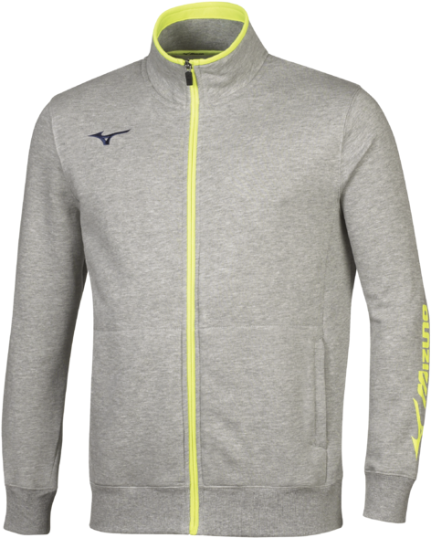 Mizuno Sweat Fz Jacket (540x735), Png Download