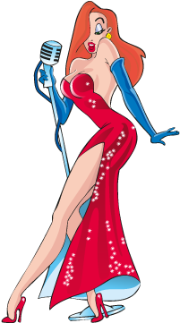 Jessica Rabbit Vector - Jessica Rabbit Y Betty Boop (400x400), Png Download
