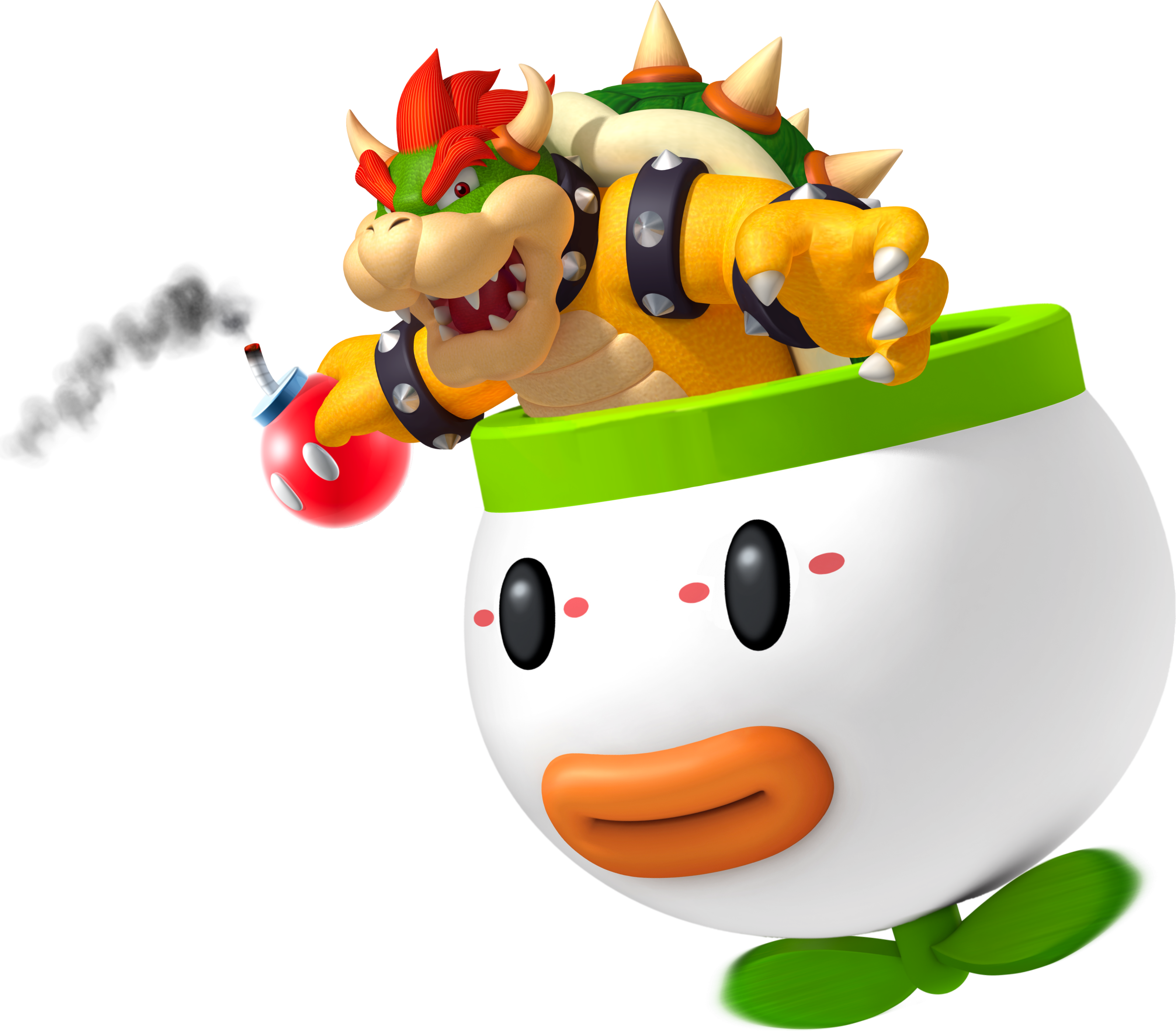 Bowser In Koopa Car - Bowser Koopa Clown Car (3189x2796), Png Download