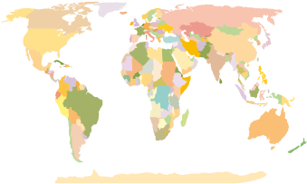 World Map Earth Logo Vector - World Map (400x400), Png Download