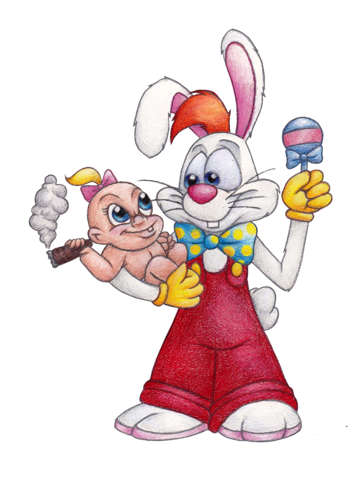 Baby Herman With Roger Rabbit-bnn707 - Draw A Baby Herman (768x1008), Png Download