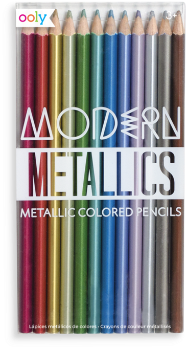 Modern Metallics Colored Pencils - Modern Metallic Colored Pencils (800x800), Png Download