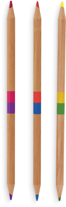 Ooly 2 Of A Kind Double Ended Colored Pencils - Bic Cristal Colors Png (800x800), Png Download