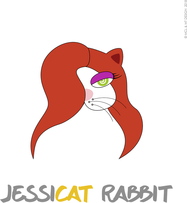 Salomè Alias Jessicat Rabbit - Cartoon (900x900), Png Download