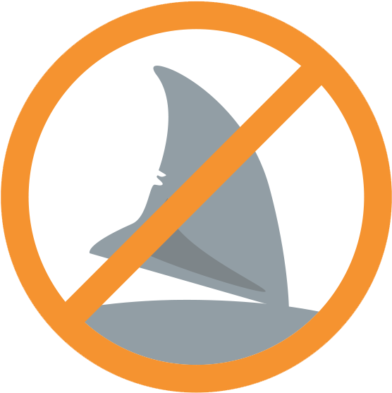 Do Not Support Shark Finning - Shark (610x598), Png Download