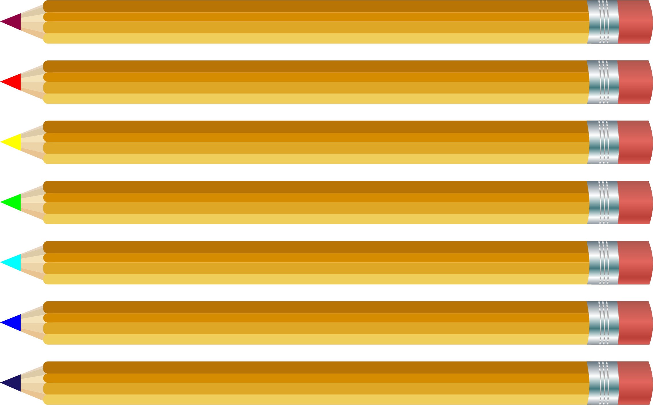 Big Image - Clip Art Pencils (2286x1416), Png Download