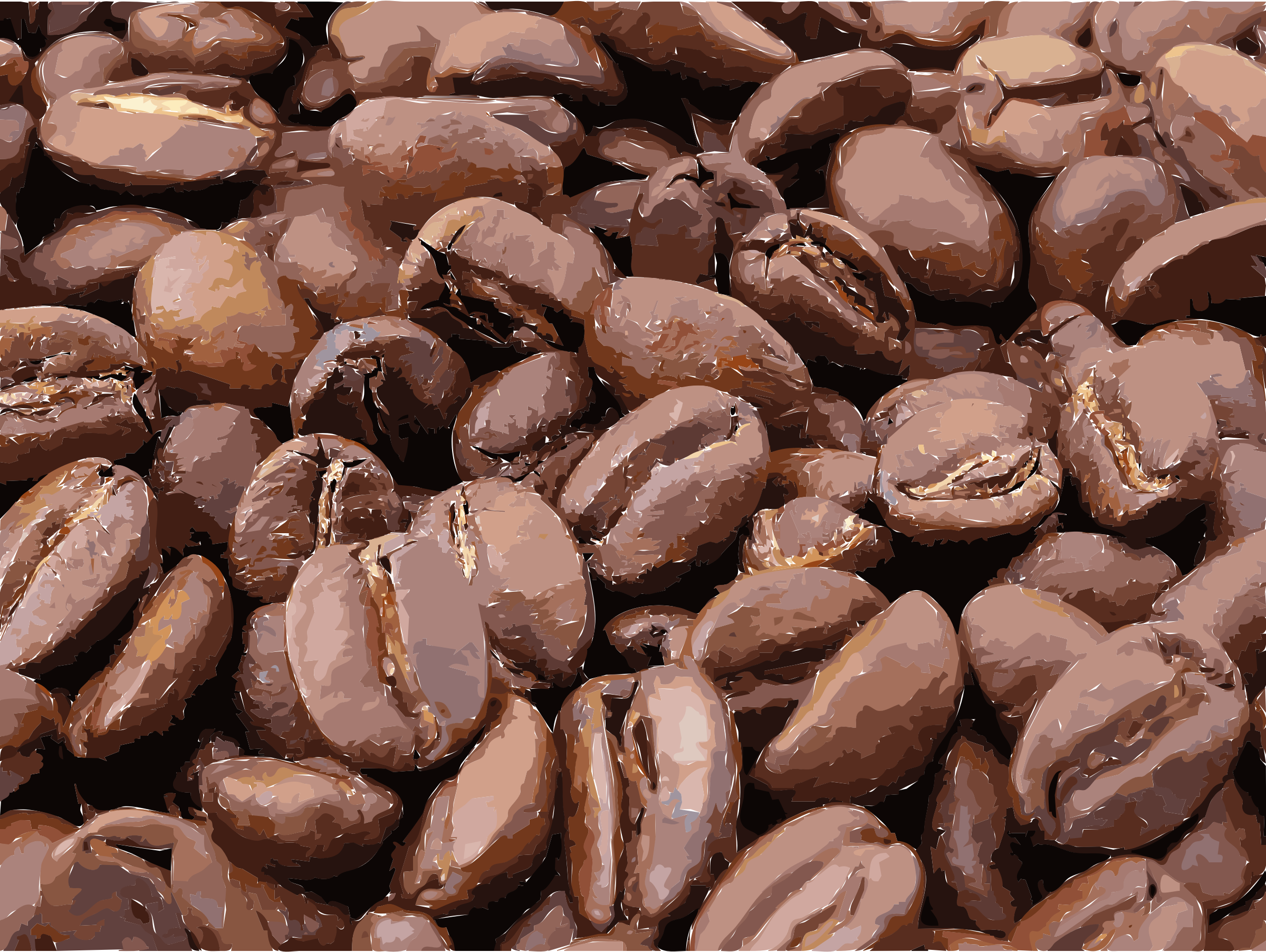 This Free Icons Png Design Of Roasted Coffee Beans (2400x1805), Png Download