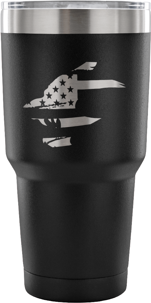 American Wolf Head Stainless Steel Tumbler - Mug (1024x1024), Png Download