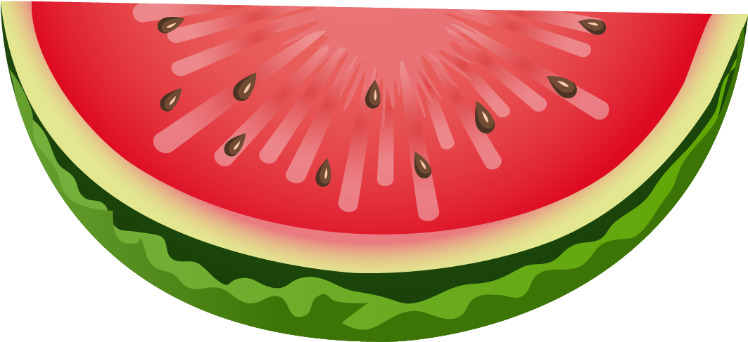 This Nicely Done Slice Of Clip Art - Watermelon Clip Art Png (1062x590), Png Download