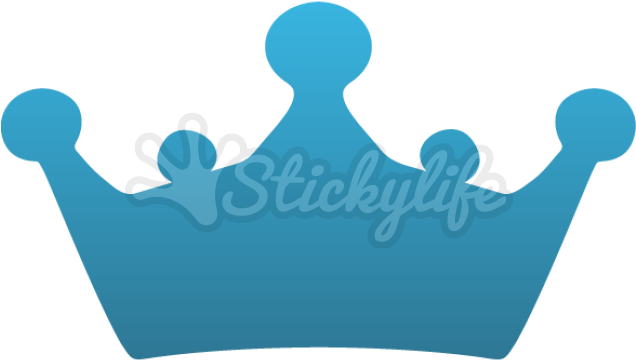 Princess Crown Png Blue - Decal (940x587), Png Download