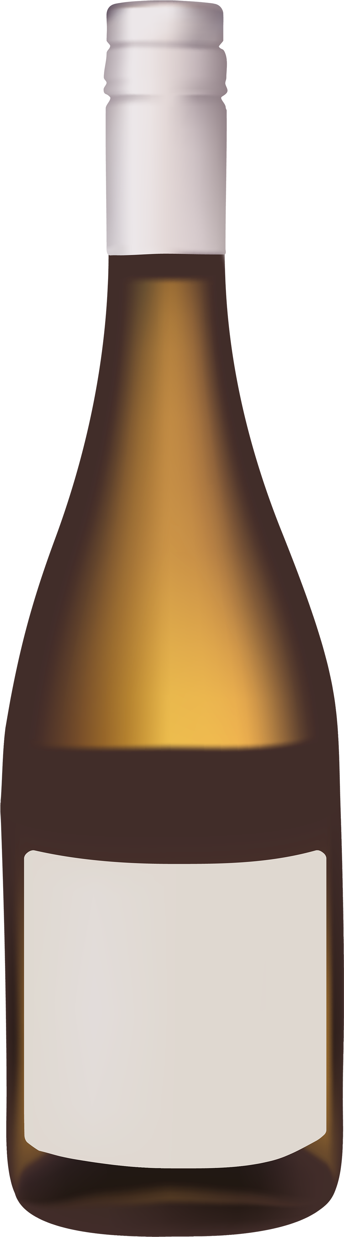 Gold Wine Bottle Png Clipart - Wine Bottle Clipart Png (1252x4000), Png Download