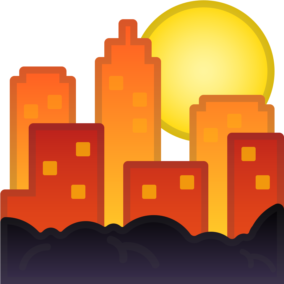 Download Svg Download Png - Sunset Emoji Png (1024x1024), Png Download