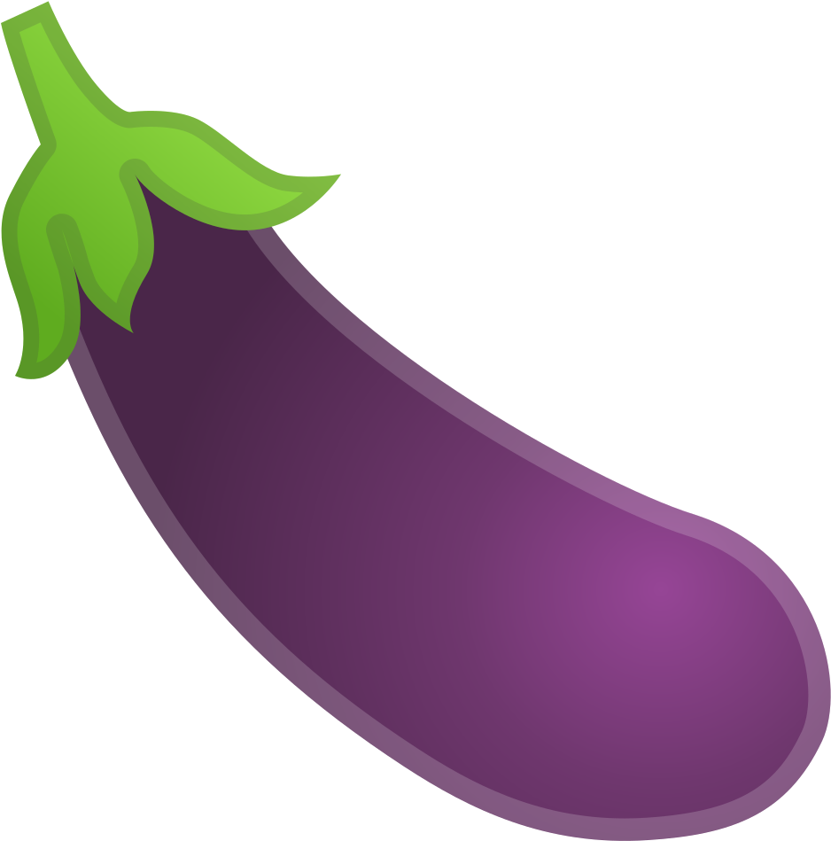Eggplant Vector Emoji Image Royalty Free - Eggplant Emoji (1024x1024), Png Download