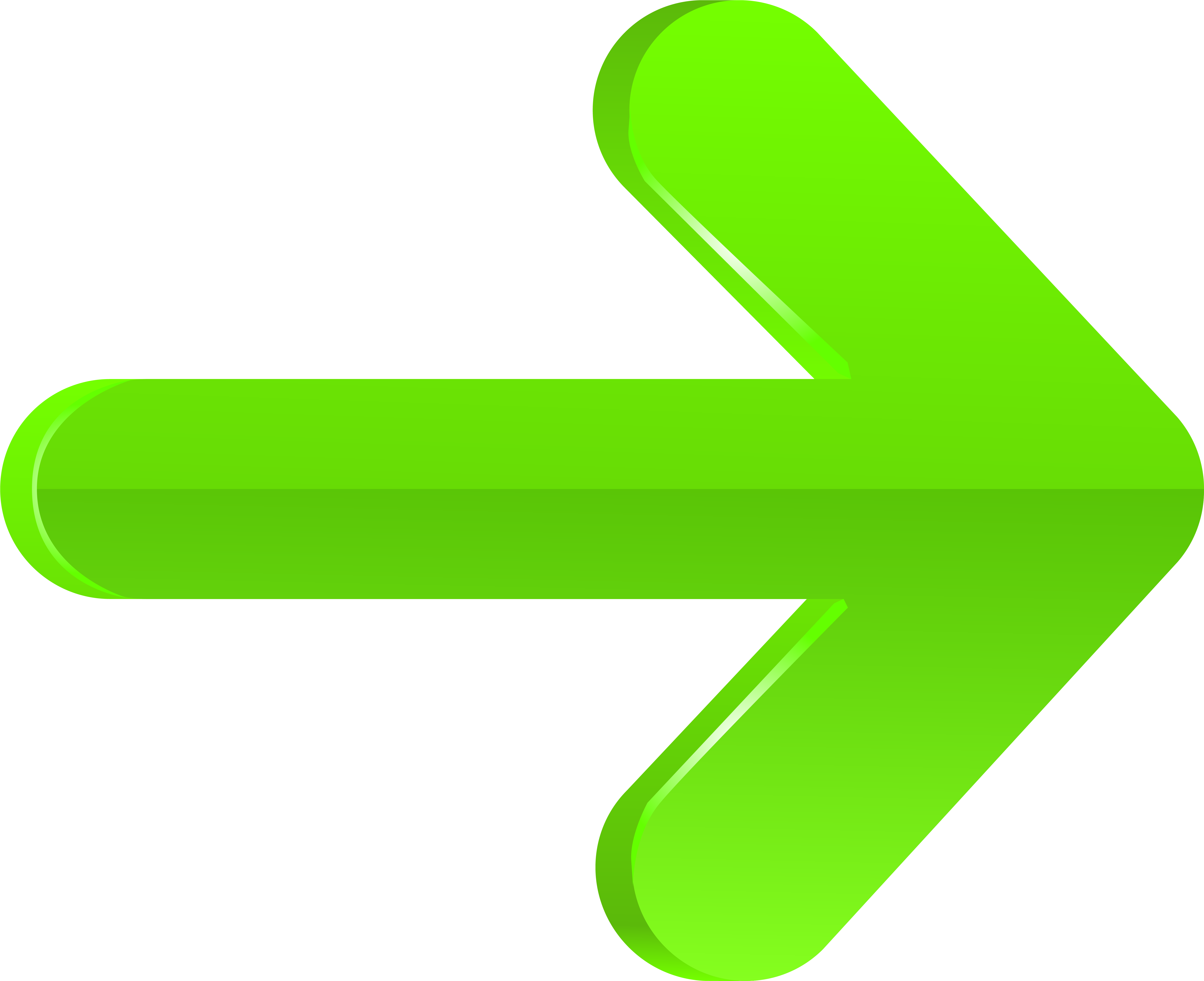 Green Right Arrow Png (6148x4999), Png Download