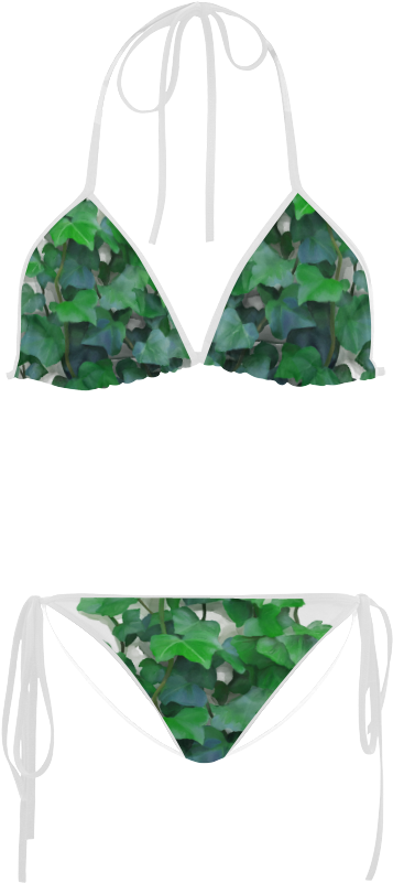 Hand Painted, Original, Watercolor Of Climbing Plant - Swimsuit (1000x1000), Png Download