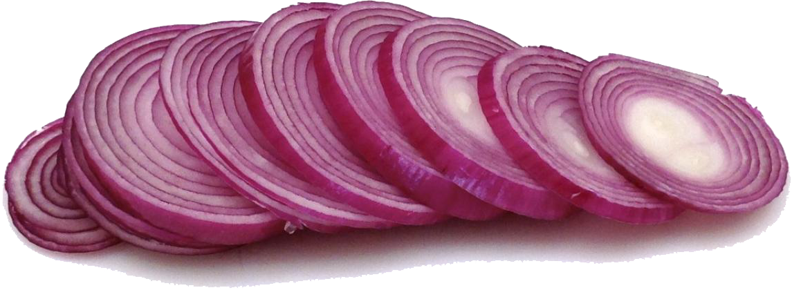 Sliced Onion Png Download Image - Red Onion Slices Png (1145x420), Png Download