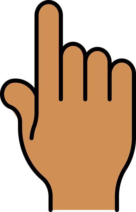 Tip - Finger Pointing Up Clip Art (462x720), Png Download