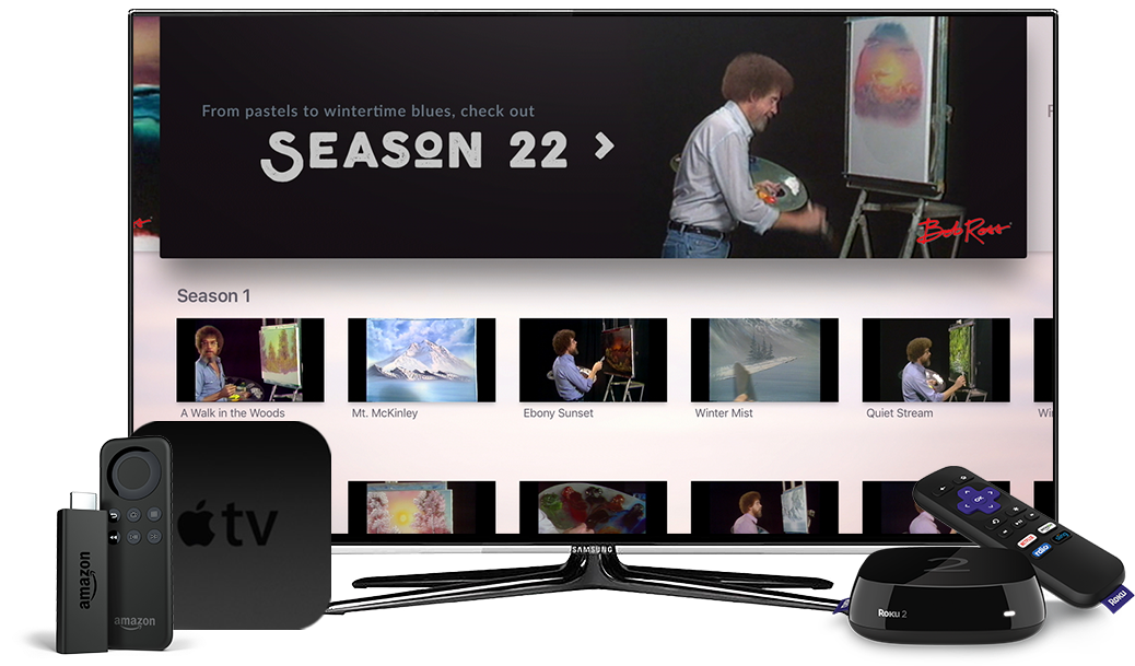 Bob Ross Tv - Zype Inc. (1050x675), Png Download