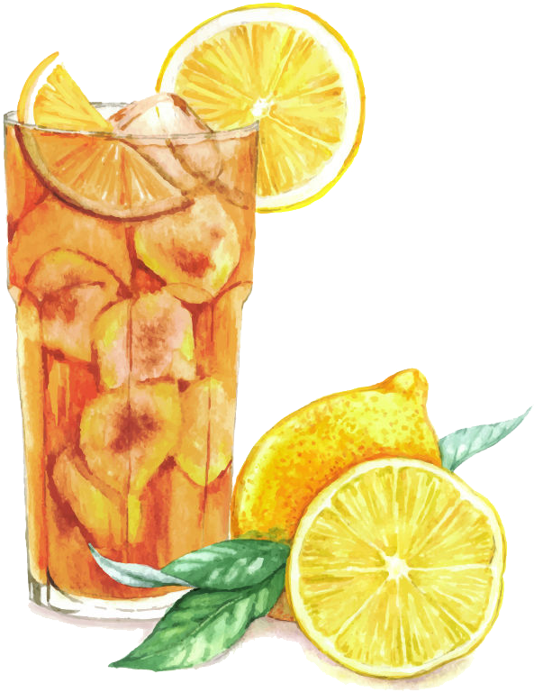 Lemonade Watercolor Png - Lemon Ice Tea Watercolor Png (800x822), Png Download