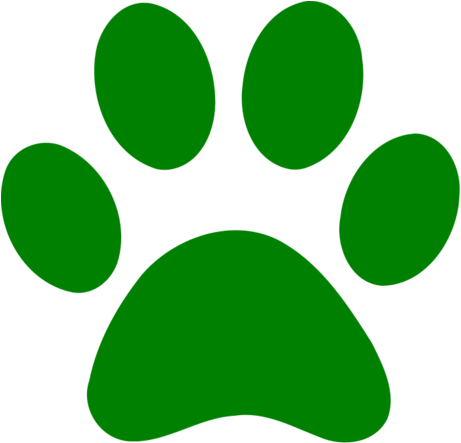 How To Set Use Green Paw Clipart (600x578), Png Download