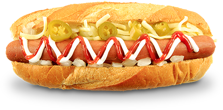 Hot Dog Png Image With Transparent Background - Veg Hot Dog Png (500x316), Png Download