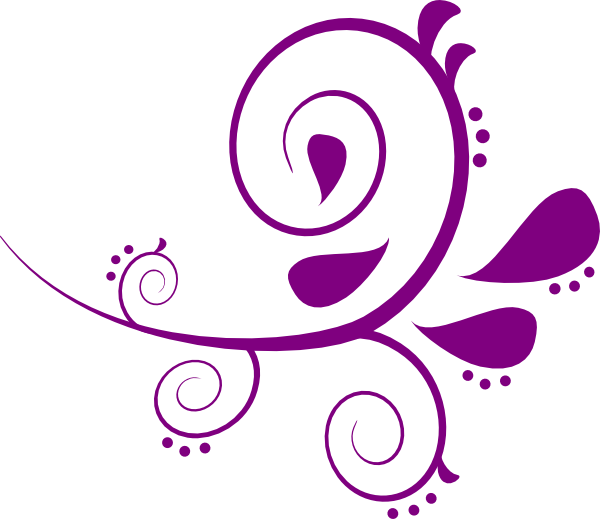 Swirl Clipart Transparent - Purple Swirl Clip Art (600x519), Png Download