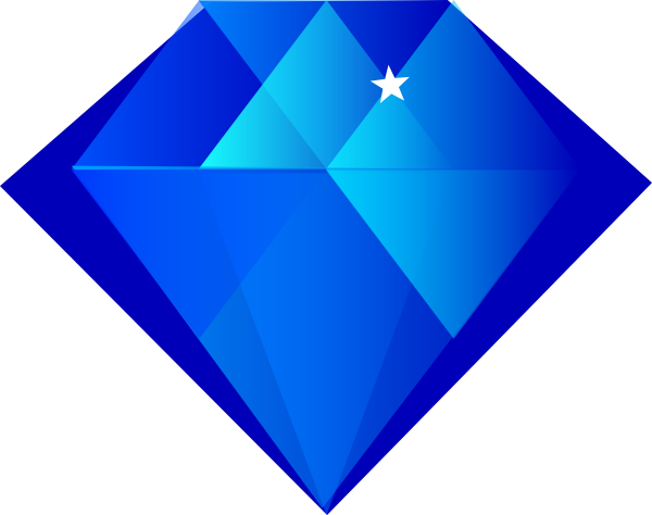 Best Related Of Blue Diamond Clipart - Sapphire Clipart (600x474), Png Download