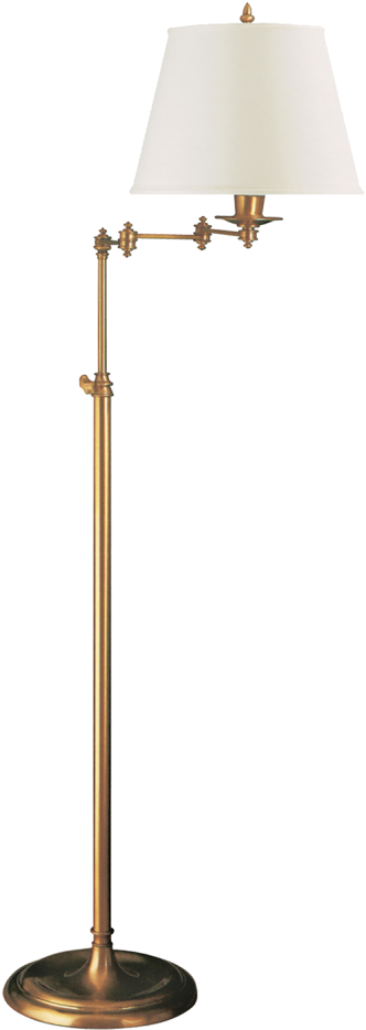 Mainstays Floor Lamp With Reading Light Instructions - Visual Comfort Floor Lamp Swing Arm (970x970), Png Download