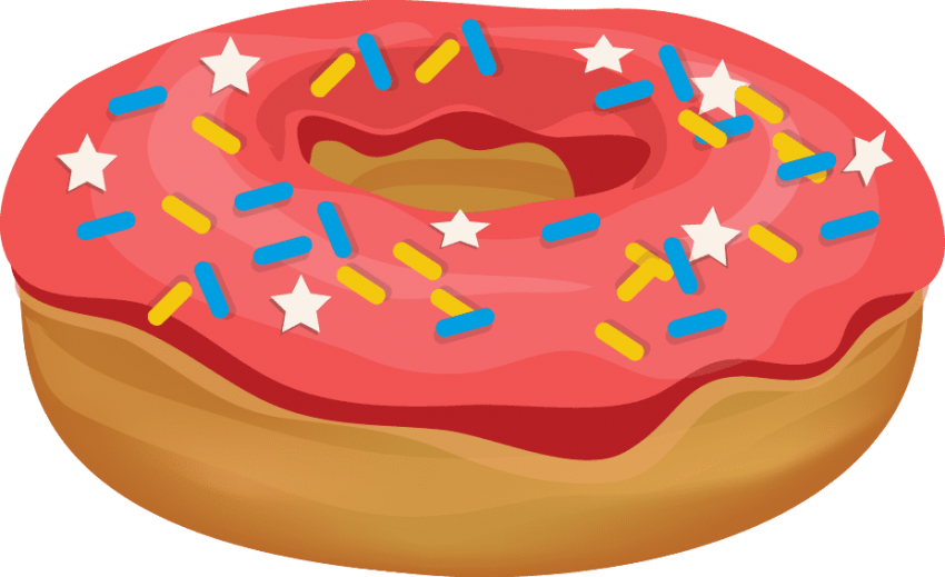 Free Png Donut Png Images Transparent - Happy Valentines Day Friend Gif (850x519), Png Download