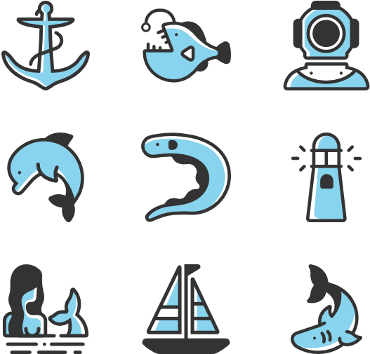 Ocean And Sea - Portable Network Graphics (600x564), Png Download