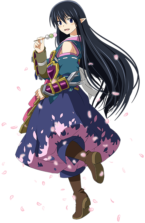 Kushi Sng Cherry Blossom - Hime Cut (640x800), Png Download