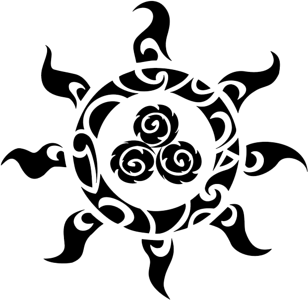 Celtic Tattoos Png Clipart - Tatuajes De Sol Maori (627x620), Png Download