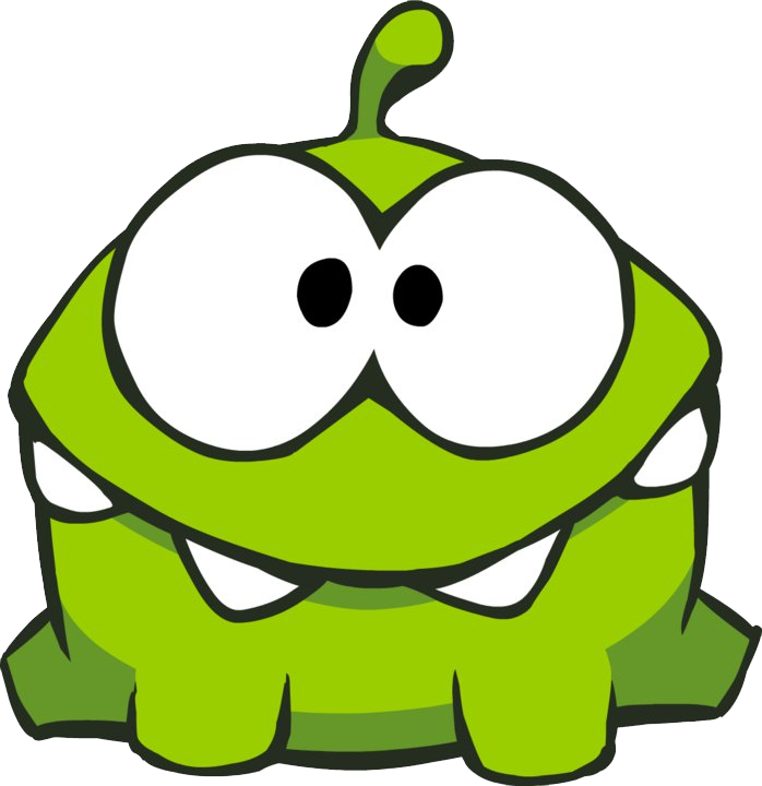 Omnom - Cut The Rope (350x361), Png Download