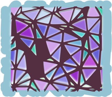 Window Stained Glass Picture Frames - 11oz Square Shaped Mug With Stained Glass (408x340), Png Download