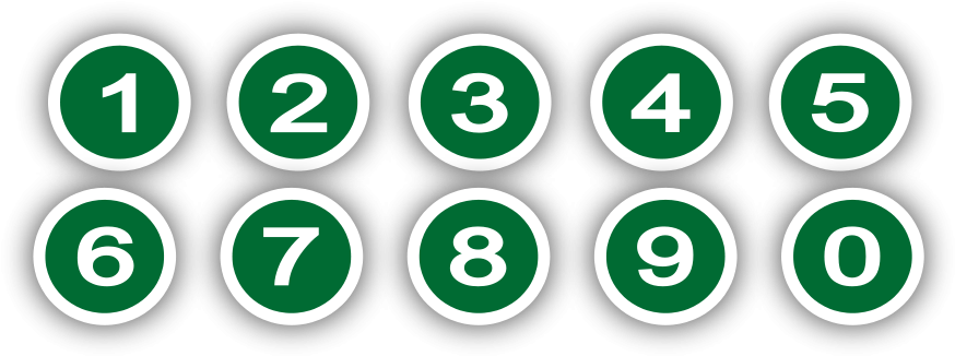 How To Set Use Green Circle With Numbers Clipart (900x353), Png Download